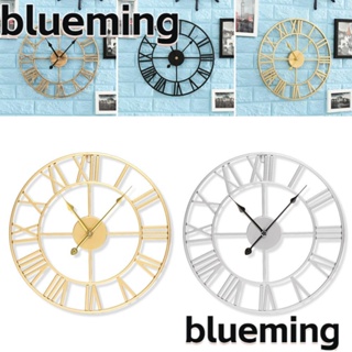 Blueming2 นาฬิกาแขวนผนัง เหล็ก สไตล์เรโทร จัดการเวลา สําหรับตกแต่งสวน