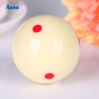 【Anna】New 5.72cm 2 1/4” Red 6 Dot Spot Practice Roundness Hardness Standard Cue Ball
