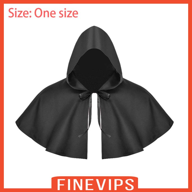 finevips-เสื้อคลุมแม่มดคอสเพลย์-มีฮู้ด-สไตล์โกธิค-สําหรับปาร์ตี้ฮาโลวีน
