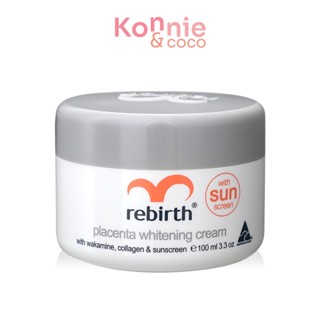 ครีมรกแกะ รีเบิร์ท Rebirth Placenta Whitening Cream 100ml สูตรไวท์เทนนิ่ง ใช้ได้ทั้งเช้าและก่อนนอน.