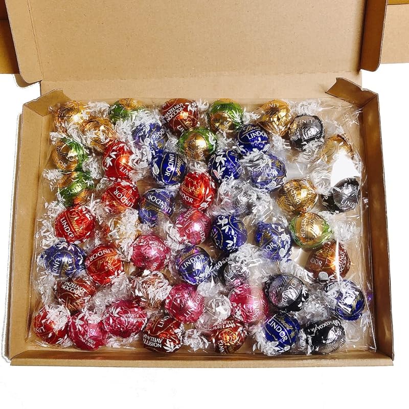 [Lindt Lindor 8 kinds of 48 chocolates Gold & Silver & Strawberry Large