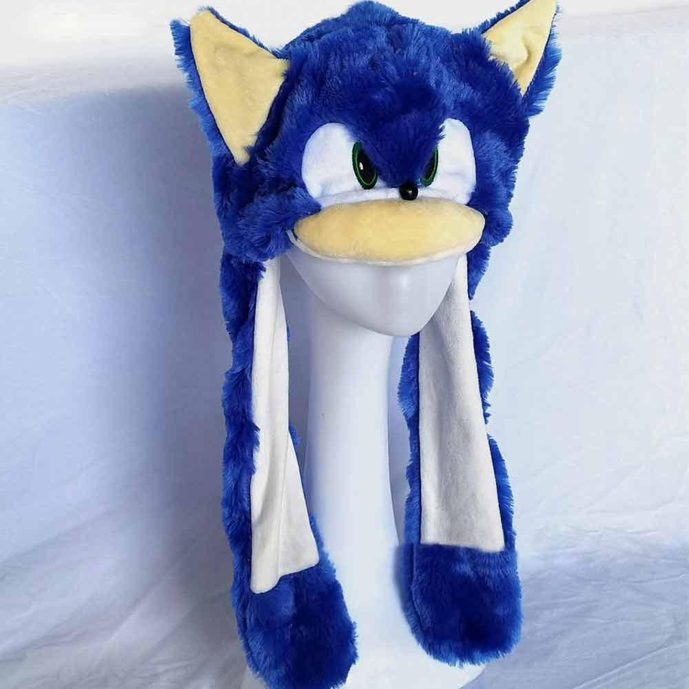 Kids Boy Girl Cartoon Animal Sonic The Hedgehog Warmer Cap Hat Funny