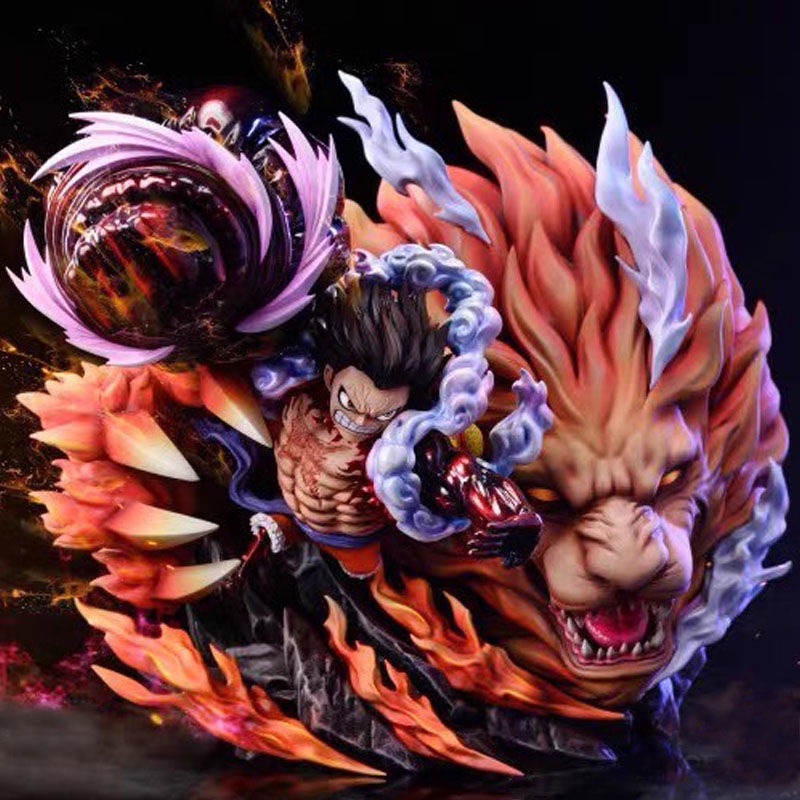 One Piece Gk Th Lion Nicka Road Flying Industry Fire Lufei Hand-Made ...