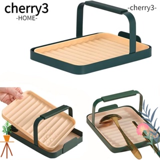 Cherry3 ที่วางช้อน อลูมิเนียม อเนกประสงค์ 7.4 นิ้ว 2 in 1 สําหรับห้องครัว 2 ชิ้น