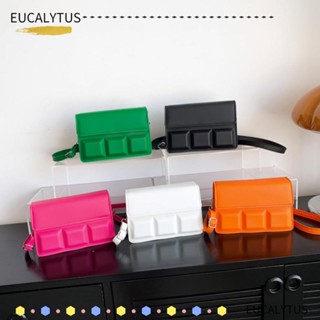 Eutus กระเป๋าสะพายไหล่ หนัง Pu ทรงสี่เหลี่ยม จุของได้เยอะ สีพื้น สําหรับผู้หญิง