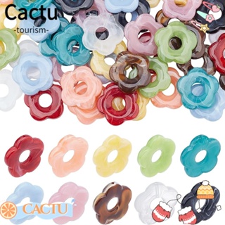 Cactu ลูกปัดอะคริลิค รูปดอกไม้ 5 กลีบ สําหรับทําเครื่องประดับ DIY