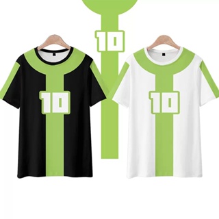 Ben10 Ben Tennyson เสื้อยืดคอสเพลย์ แขนสั้น สไตล์สตรีท แฟชั่น