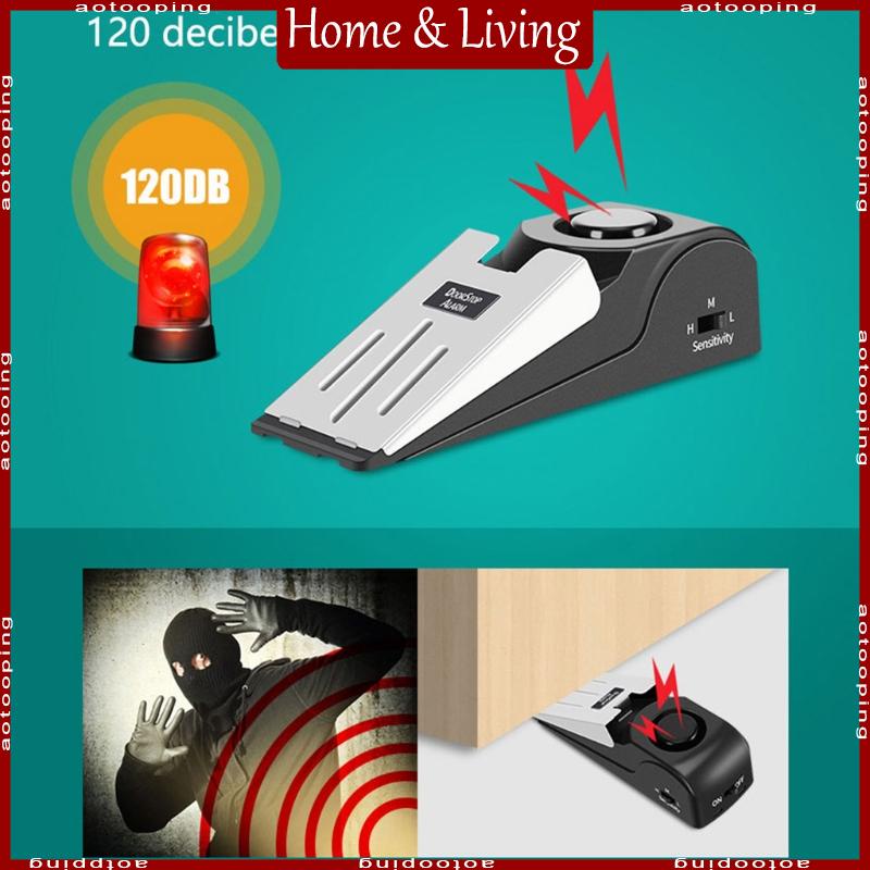 aotoo-กันชนประตู-รูปลิ่ม-120-db-ระบบกันขโมย-ระบบรักษาความปลอดภัยในบ้าน-ระบบล็อคบล็อกเตือนภัย