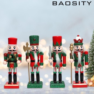 [Baosity] ฟิกเกอร์แครกเกอร์ไม้ รูปถั่วคริสต์มาส ฐานมั่นคง ทนทาน สําหรับตกแต่งปาร์ตี้คริสต์มาส