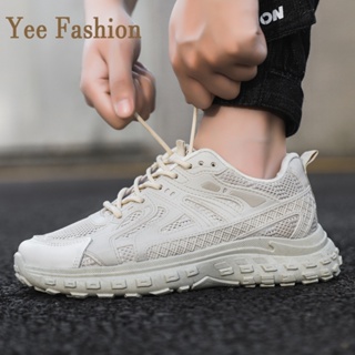 YEE Fashion  รองเท้าผ้าใบผู้ชาย รองเท้าลำลองผู้ชาย  ท้าผ้าใบแฟชั่น สไตล์เกาหลี กีฬากลางแจ้ง ทำงาน ท้าลำลอง  Stylish Unique สไตล์เกาหลี fashion XYD23902KS 37Z230910
