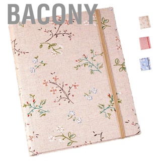 Bacony 6in Picture Album 200 Photos Large  Fashion Cover with Elastic Band for Wedding Anniversary