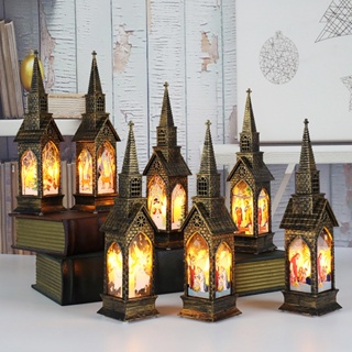 Christmas_ โคมไฟ LED รูปการ์ตูน PVC สะดุดตา สําหรับตกแต่งบ้าน