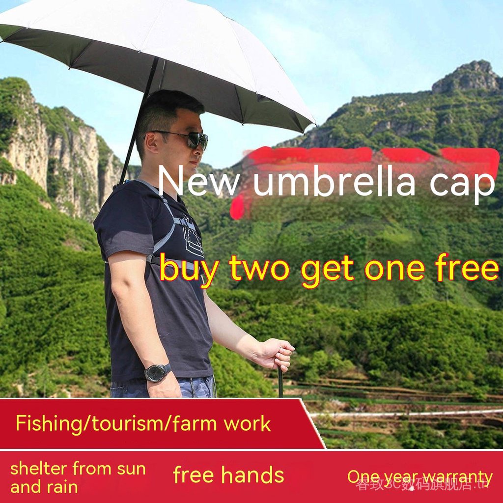 fishing-umbrella-hat-head-umbrella-rain-proof-large-head-mounted-hat-umbrella-sunshade-sun-protection-uv-protection-umbrella-artifact-xyhi