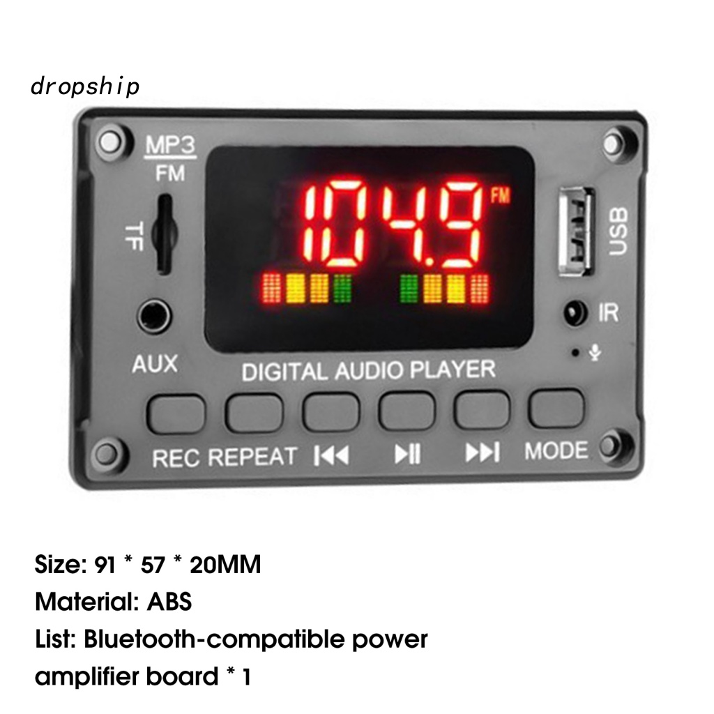 dro-บอร์ดขยายเสียง-บลูทูธ-อินพุต-usb-aux-ดิจิทัล-ถอดรหัส-mp3-สําหรับรถยนต์