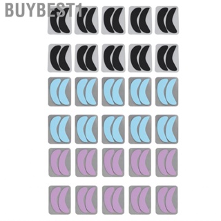 Buybest1 Lash Extension Under Eye Pads  10 Pairs Individually Packing Reusable Half Moon Shaped for Home Use