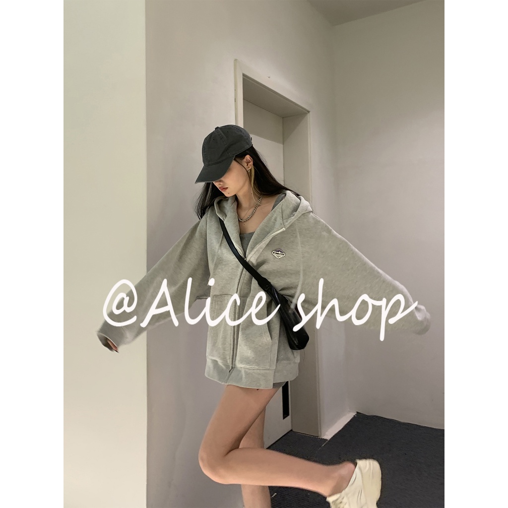 alice-เสื้อกันหนาว-เสื้อฮู้ด-korean-new-style-ดูสวยงาม-cozy-wjk2390pje37z230914