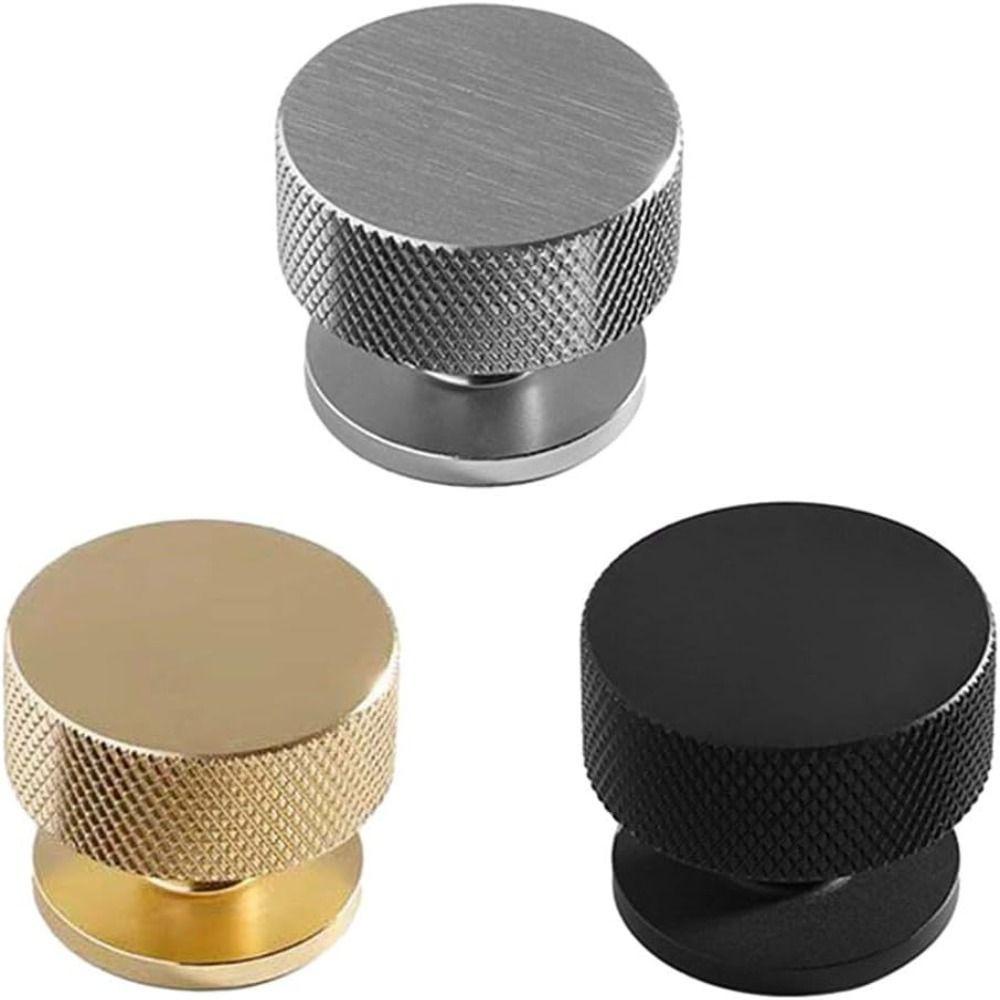 เรียบง่าย ลูกบิดตู้, อลูมิเนียมอัลลอยด์ Knurled Cupboard Knob, Simple ...