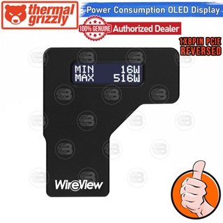 [CoolBlasterThai] Thermal Grizzly WireView (WV1x8R) 1x8Pin PCIe Reversed GPU Power Consumption OLED Display