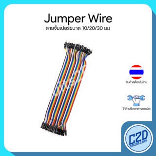 สายจั๊มเปอร์ Jumper Wire 10 20 30 ซม ผู้-ผู้ / ผู้-เมีย / เมีย-เมีย 40 เส้น