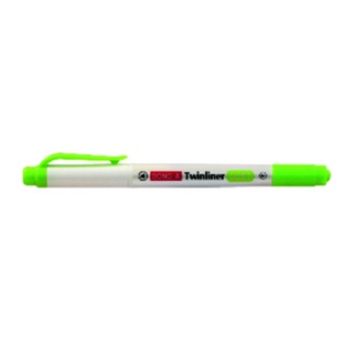 DONG-A ปากกาเน้นข้อความ Twinliner SOFT สีเขียวอ่อน