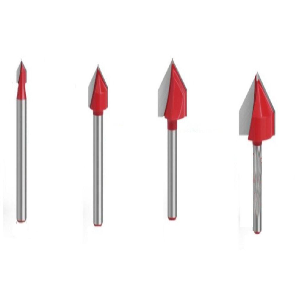 Karen V Groove, 1/4 นิ ้ ว Shank Chamfer Bevel Router Bits, Hard 90 ...