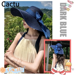 Cactu หมวกฟาง กันแดด ขนาดใหญ่ เหมาะกับฤดูร้อน