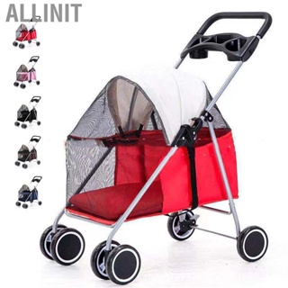 Allinit Pet Stroller Outdoor Portable Folding Small for Dog Cats Mouse Rabbits
