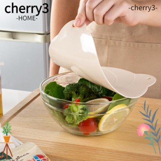 Cherry3 ฝาครอบชาม ซิลิโคน สุญญากาศ ทนทาน ใช้ซ้ําได้ สําหรับห้องครัว