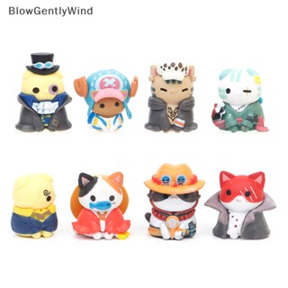 Blowgentlywind โมเดลตุ๊กตาแมว One Piece แฮนด์เมด สําหรับแต่งคอสเพลย์รถยนต์