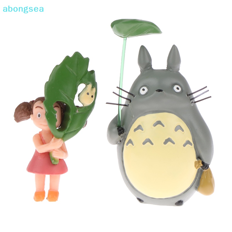 abongsea-โมเดลฟิกเกอร์-totoro-girl-with-leaf-my-neighbor-totoro-ของเล่นสําหรับเด็ก-1-ชิ้น