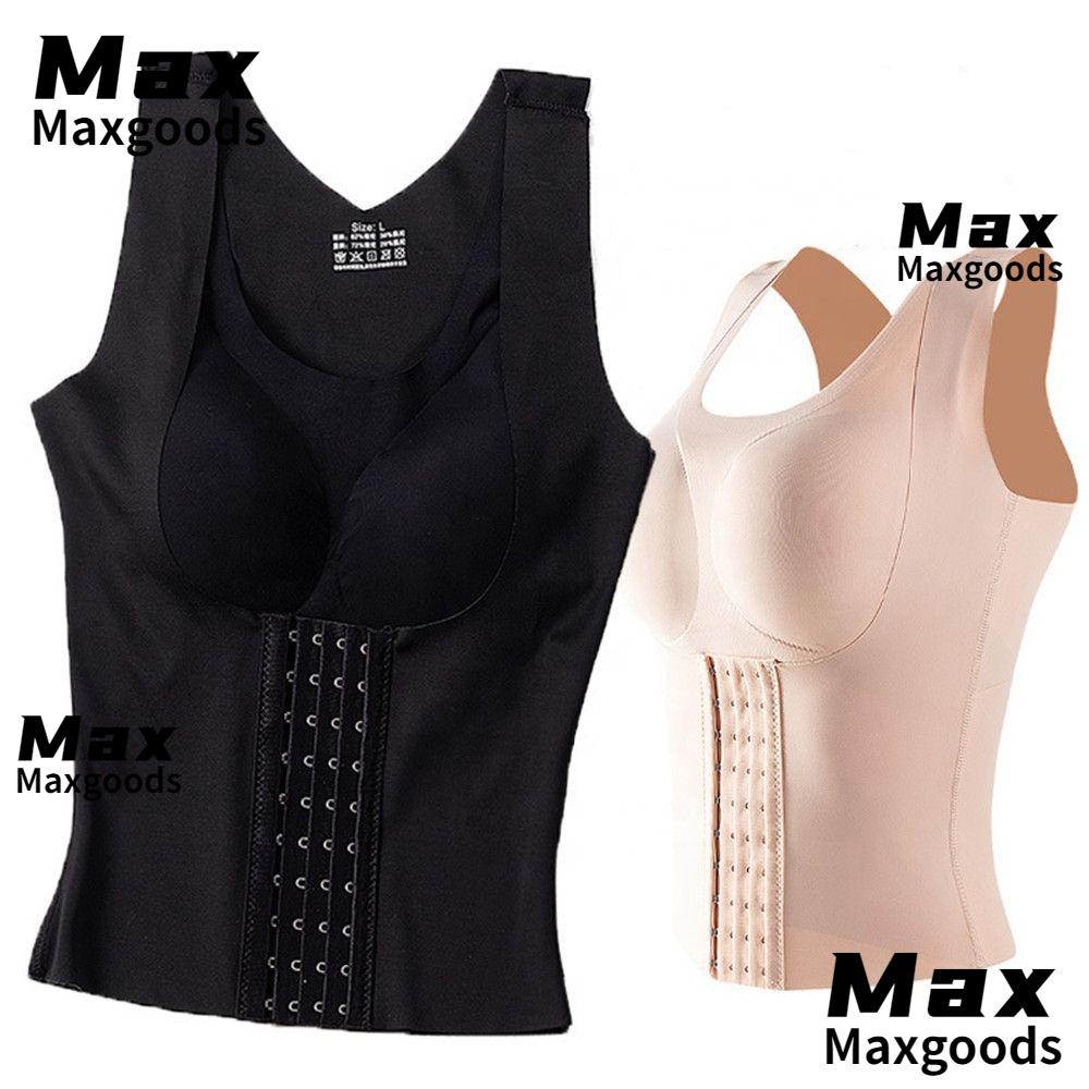 Maxg ผู้หญิง กระชับสัดส่วน เสื้อกั๊ก ควบคุมหน้าท้อง ไร้รอยต่อ ปิด ...