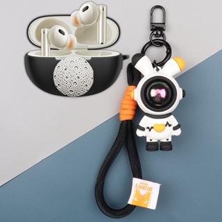 For Realme Buds Air5 Pro Case Cute Silicone Soft Case Cartoon Astronaut Keychain Magic Wand Pendant Realme Buds T100 Shockproof Case Bluetooth Headset Case Protective Case
