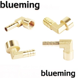 Blueming2 อะแดปเตอร์ข้อต่อท่อทองเหลือง PU PE 90 องศา 1/8 นิ้ว 1/4 นิ้ว 3/8 นิ้ว 1/2 นิ้ว ทนทาน
