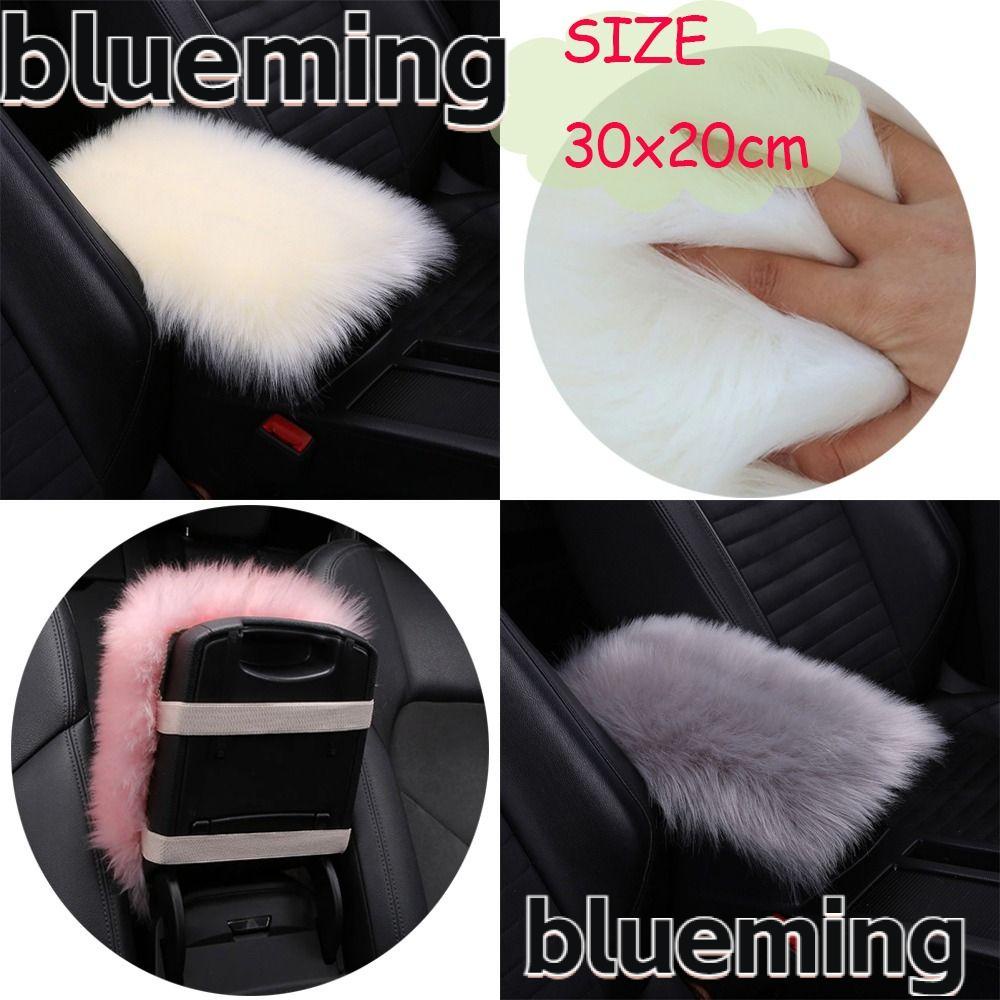 blueming2-แผ่นรองแขนคอนโซลกลางรถยนต์-ขนปุยเทียม-30x20-ซม