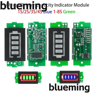 Blueming2 โมดูลตัวบ่งชี้ความจุแบตเตอรี่ไฟฟ้า 1S 2S 3S 4S 6S 7S 3.7V Li-ion 3 ชิ้น