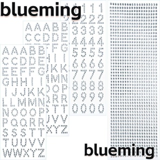 Blueming2 สติกเกอร์อะคริลิค เรซิน ลายตัวอักษร สีเงิน สําหรับตกแต่งสมุดภาพ DIY