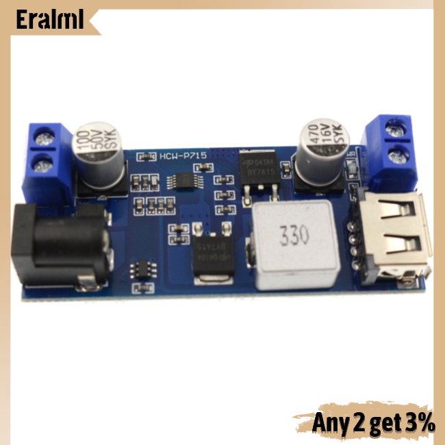 eralml-xh-m249-โมดูลพาวเวอร์ซัพพลาย-dc-5v6a-12v24v-เป็น-5v-ชาร์จ-usb-5a-พลังงานสูง-30w