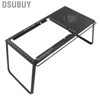 Dsubuy Folding Camping Table Reserved Holes Design Carbon Steel Unit Board Combination for BBQ