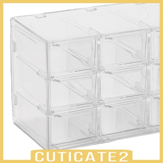 [Cuticate2] กล่องลิ้นชักเก็บของ ขนาดเล็ก จุของได้เยอะ สําหรับจัดระเบียบโต๊ะทํางาน บ้าน ห้องเครื่องแป้ง เครื่องประดับ
