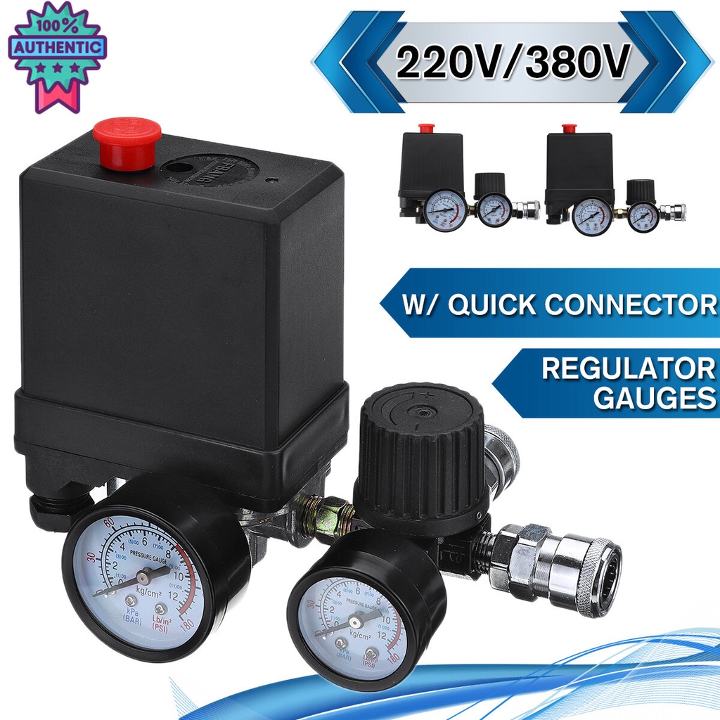 in stock 220V 0180 Psi Air Compressor Pressure Switch Control Aluminum
