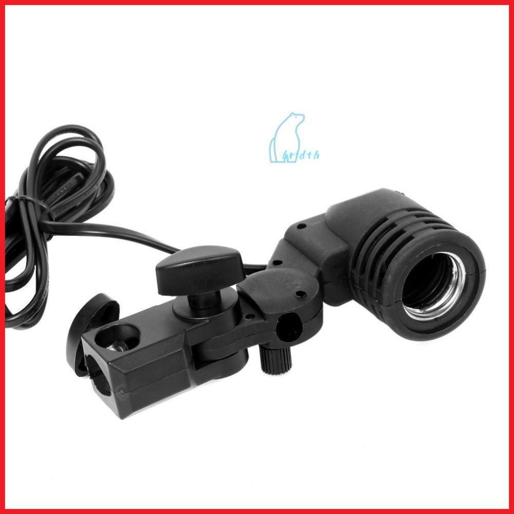 Stable E27 Bulb Holder Socket Flash Swivel Bracket Bulb Base Mount for