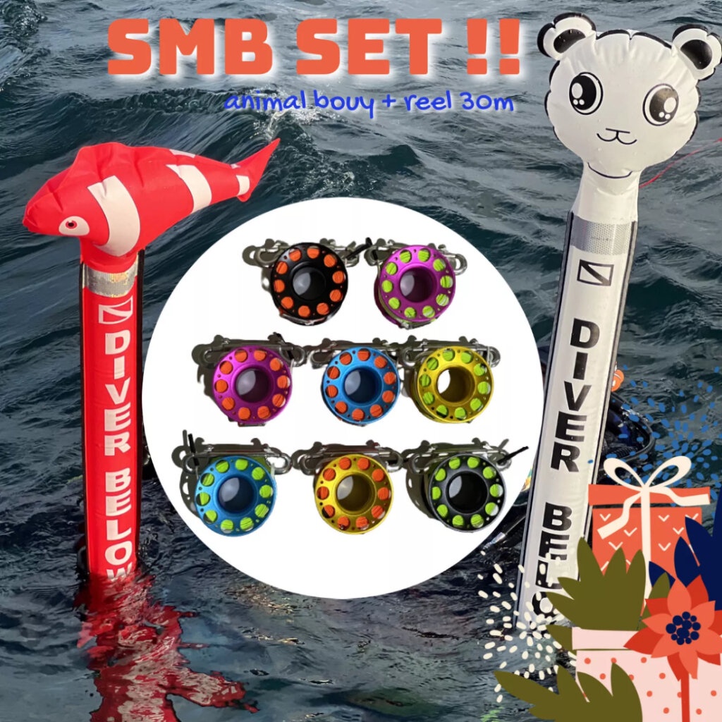 special-set-smb-animal-bouy-aluminum-reel-with-spool-30m