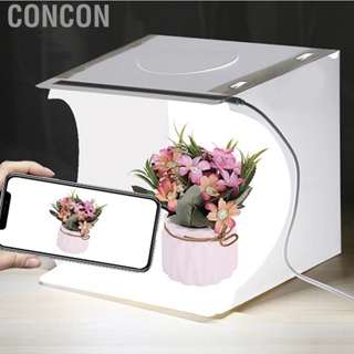 Concon Table Top Light Box  White Lightweight Photographic Portable Folding  Studio with USB for Jewelry