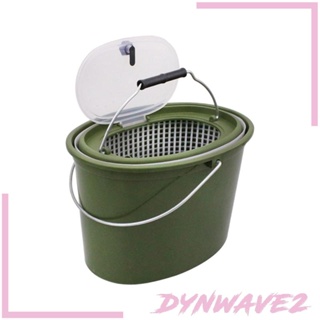 [Dynwave2] กล่องเก็บเหยื่อตกปลา แบบคู่ ระบายอากาศ ความจุขนาดใหญ่ ทนทาน ไม่ลอกง่าย สําหรับกลางแจ้ง