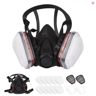 Half Facepiece 6200 Gas Mask Respirator: Breathing Protection for Painting Organic Vapor Welding Polishing Woodworking