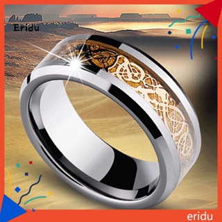 [ER] แหวนแต่งงาน ลายมังกร แฟชั่น สําหรับทุกเพศ ทุกวัย