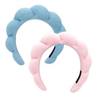 2pcs/3pcs Solid Gift Cute Absorbent Shower Fashion Accessories Yoga For Washing Face Spa Headband