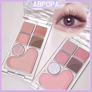 Abpopa Beauty Kakashow พาเลตต์อายแชโดว์ ไฮไลท์ บลัชออน ละเอียดอ่อน เรียบเนียน All-in-one สําหรับแต่งหน้า