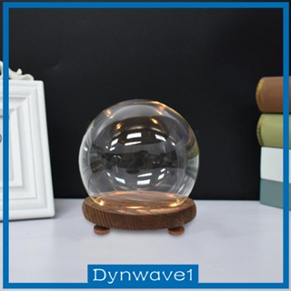 [Dynwave1] กล่องแก้วใส ฐานไม้เปล่า สําหรับใส่เหรียญ รูปภาพ ตกแต่งบ้าน ห้องนั่งเล่น