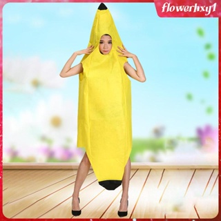 [Flowerhxy1] ชุดจั๊มสูทคอสเพลย์ รูปกล้วย ผลไม้ น้ําหนักเบา ใส่สบาย สําหรับการแสดงบนเวที